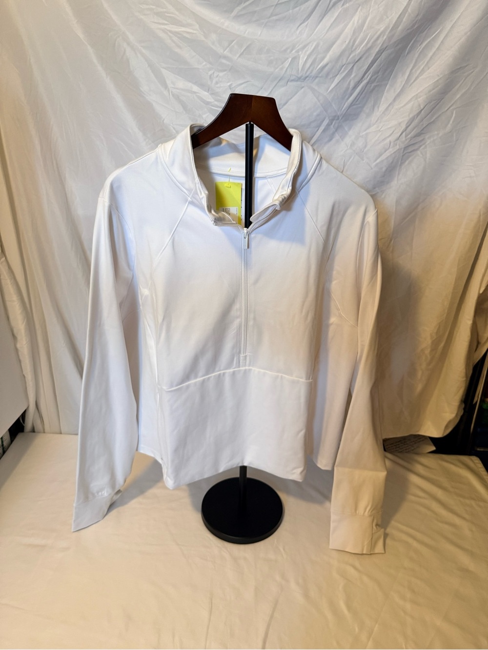 all in motion White Quarter-Zip Athletic Pullover Size 3X (JJ2)